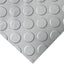 Piso PVC metálico con relieve circular