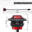 Luz indicadora LED roja botón marcador lateral 12V