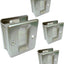 Bolsillo puerta corrediza latón macizo set 4