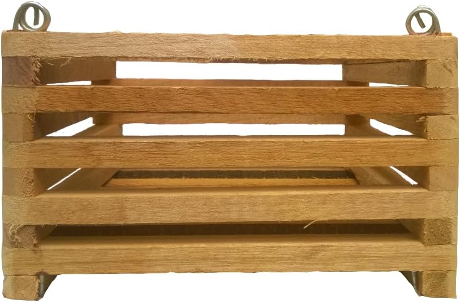 Cesta Vanda listones cedro 6pulg cuadrada