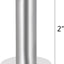 6 Ganchos Toalla Acero Inox Níquel Cepillado Plateado