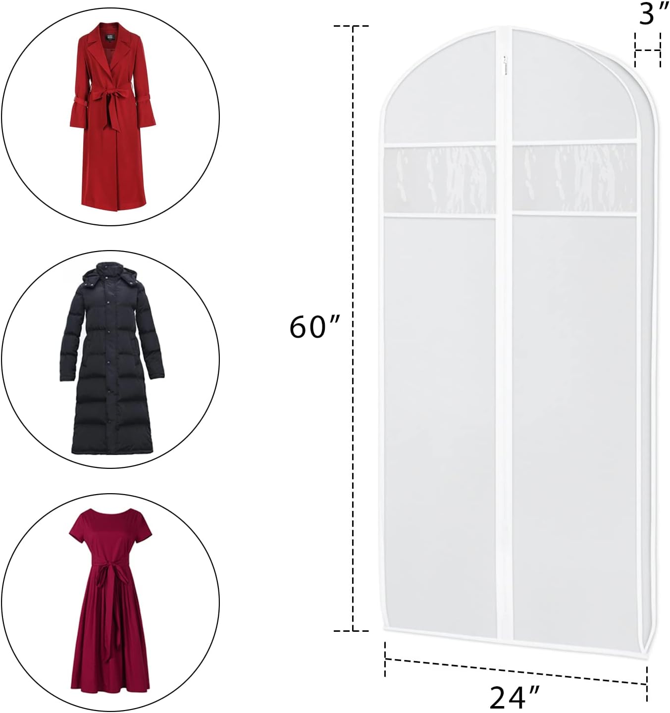 Bolsas ropa 60" transparente con refuerzo 3"
