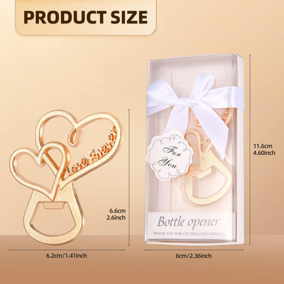 50 Abrebotellas Love Forever para Regalos Boda y Fiesta