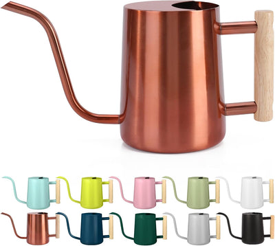 Regadera acero inox 35oz para plantas interiores con boquilla larga