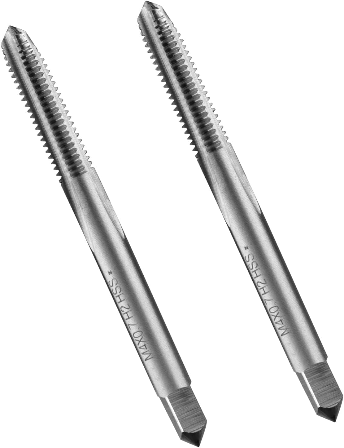 2 Unids Rosca M4 X 0.7 M2 HSS Fresado Flautas Rectas
