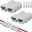 2 Pzas Conectores Batería 50A 600V Comp Anderson 8-12 AWG