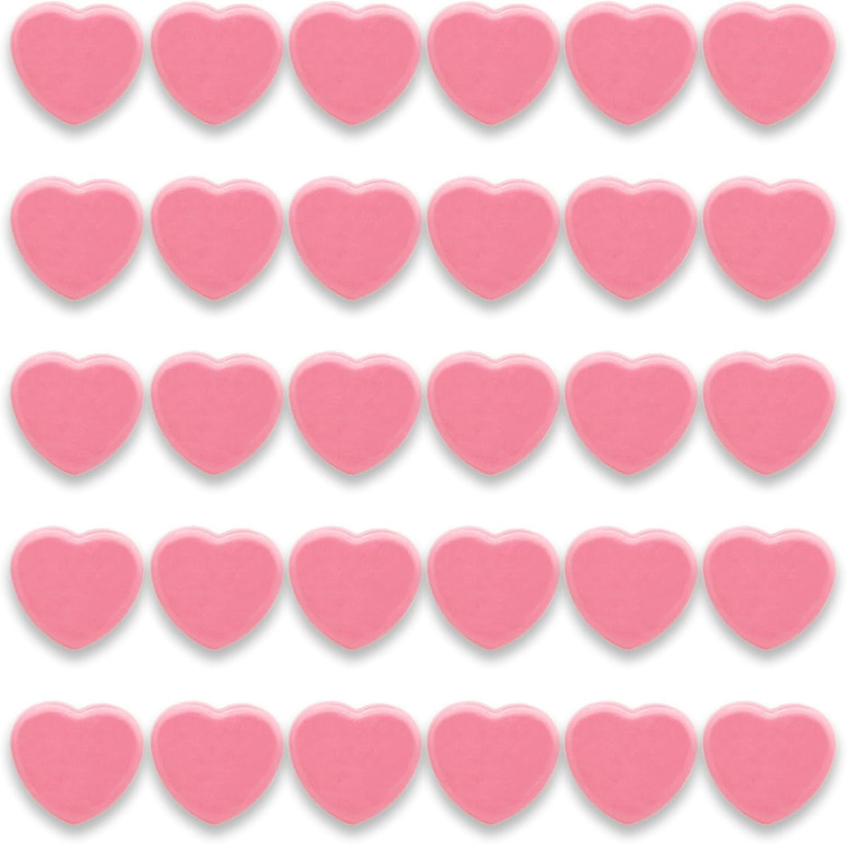 30 Imanes Corazón Fuerte para Nevera Pizarras Blancas