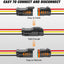 Conectores DT 3 pines 16 AWG impermeables para coches