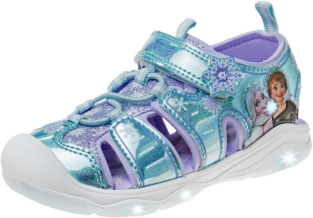 Sandalias Frozen con luz LED para niños 5-10