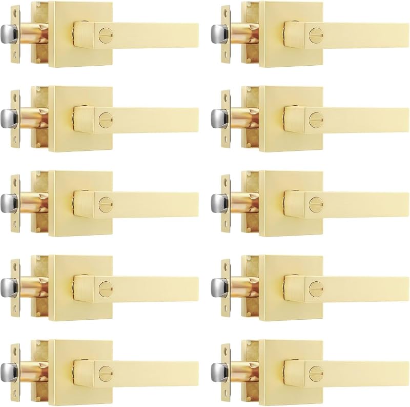 10 Pomas Dorados Puerta Dormitorio Privacidad Cepillado