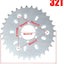 Cadena 32 dientes para bicicleta motorizada 49-80cc plata