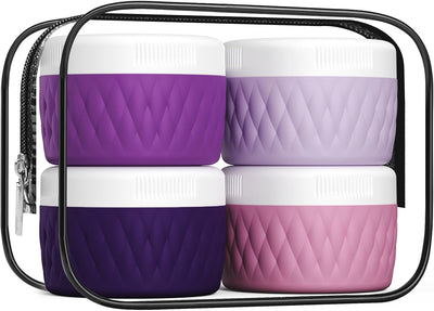 Recipientes viaje TSA aprobados sin BPA 2oz con tapa
