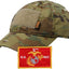 Tapa portadora bandera Multicam con sombrero y parche