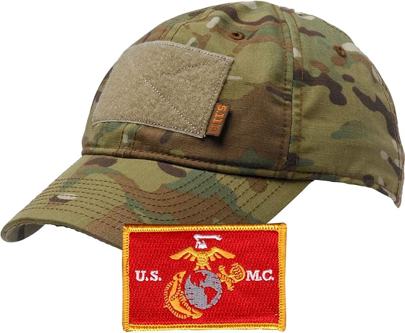 Tapa portadora bandera Multicam con sombrero y parche