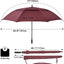 Paraguas golf 72" antiviento doble canopy automático 6ft