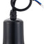 Soporte lámpara E26/E27 impermeable cerámica negro 6"