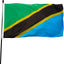 Bandera Tanzania 3x5ft poliéster grueso resistente ojales latón