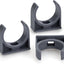 Abrazaderas PVC forma U 25mm gris soporte manguera alta resistencia