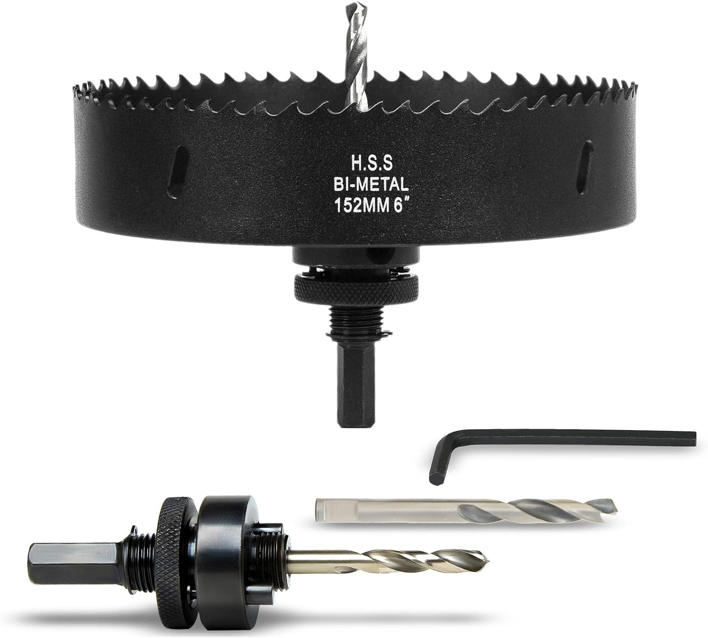 Sierra corona 6pulg mandril para madera metal plástico
