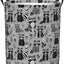 Cesta plegable mapache tela impermeable para ropa sucia