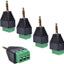 5 Pzas Adaptador Audio Estéreo Macho a AV 3 Hembra Phoenix