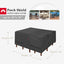 Funda mesa patio impermeable 76x76pulg color negro