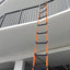 Escalera de emergencia contra incendios 26.5ft con ganchos