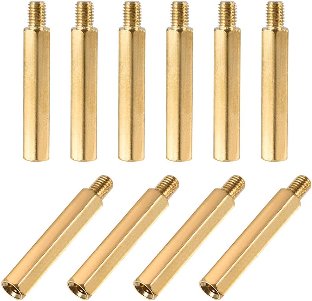 Separador M5x35mm latón hexagonal PCB 10uds