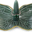 Soporte anillos mariposa decorativo cerámica verde