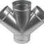 Conector conducto 6pulg acero galvanizado 4-vía
