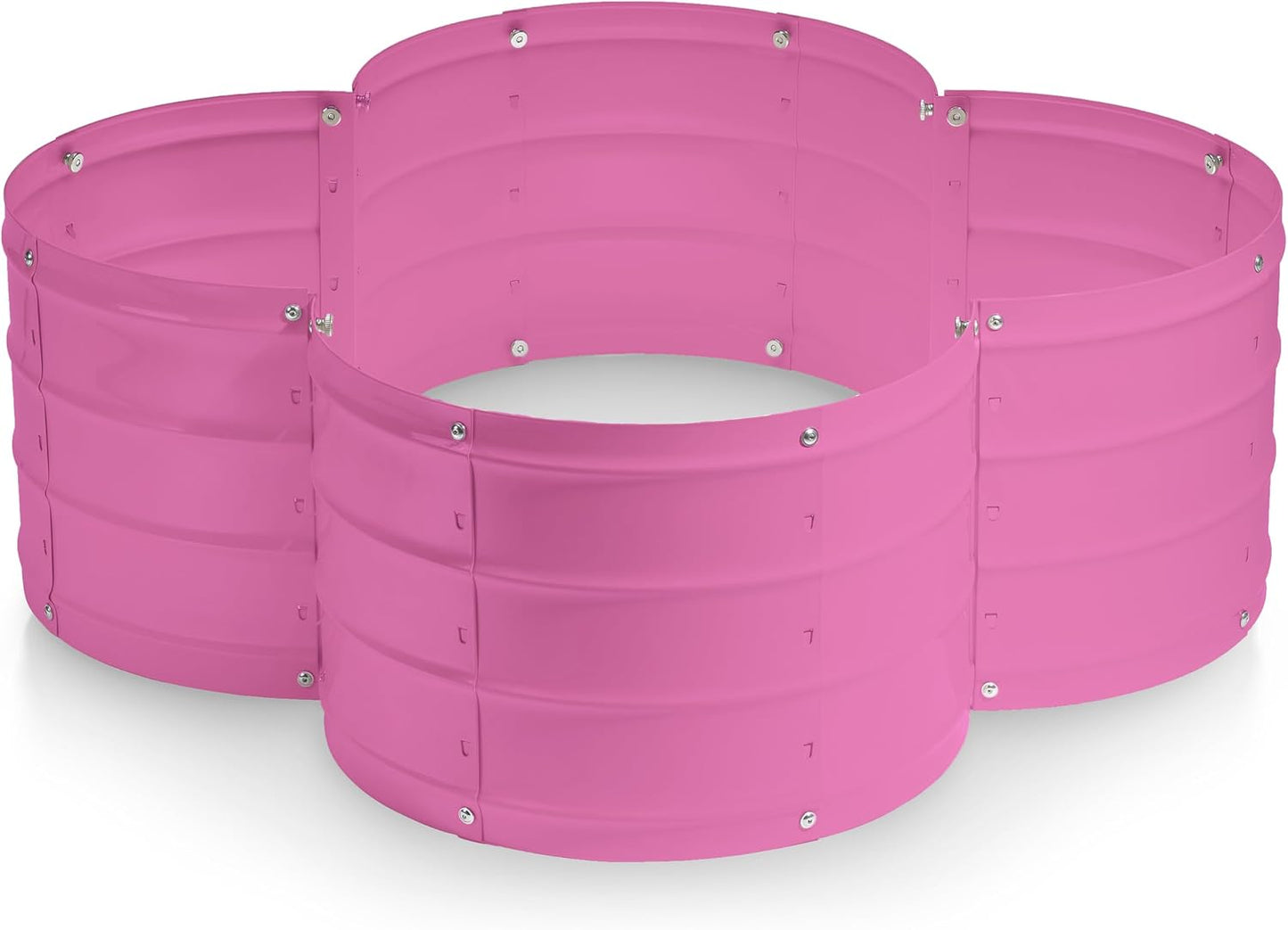Camas jardín elevadas galvanizadas 3x3x1pie rosa