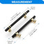 Manijas gabinete T-Bar 5" pack 30 color negro y dorado