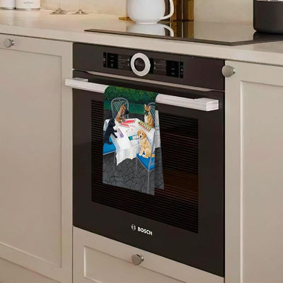 Toallas cocina decorativas Mahjong 16x24pulg