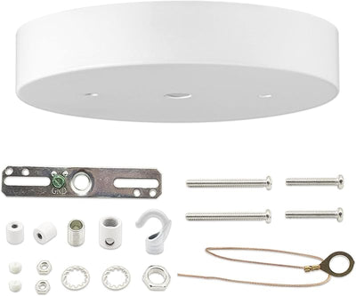Kit toldo lámpara araña acero cubierta luz soporte cable blanco
