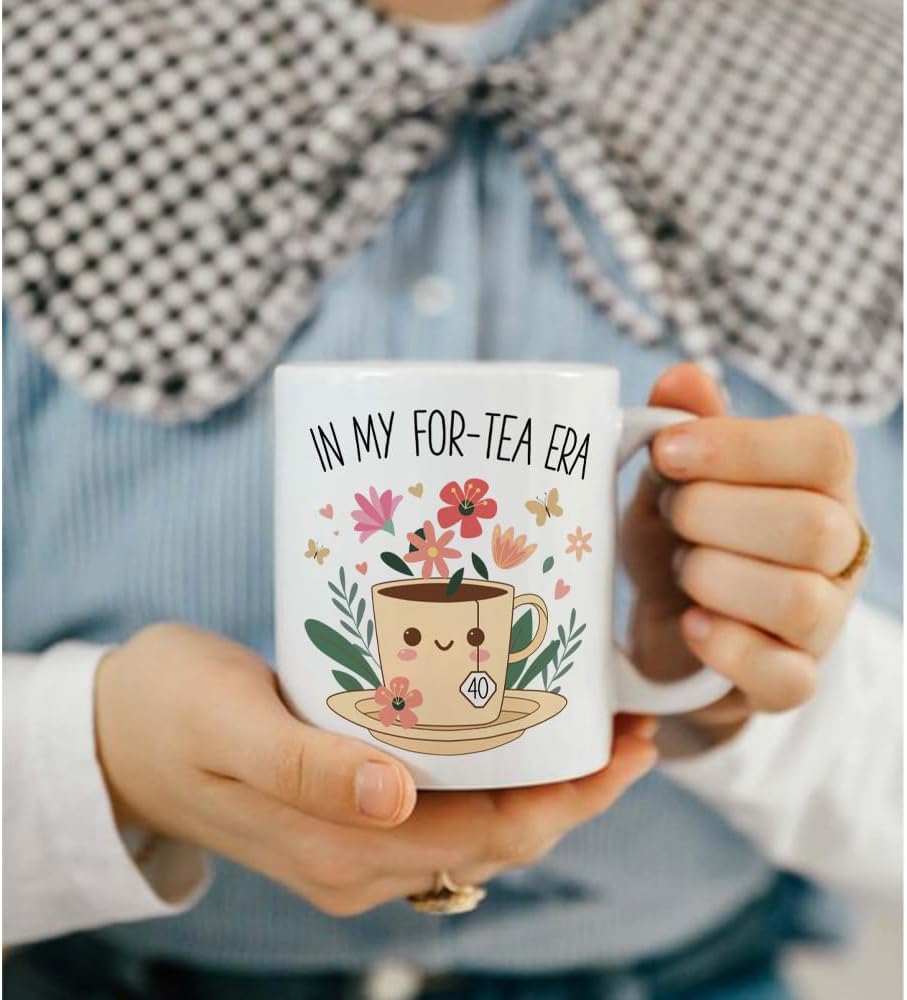 Taza Regalo Cumpleaños 40 para Ella y Amigas