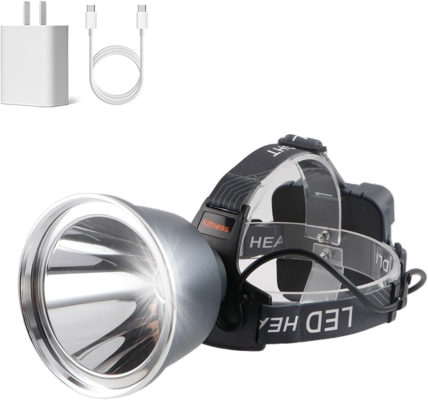 Linterna frontal LED recargable 6 modos impermeable
