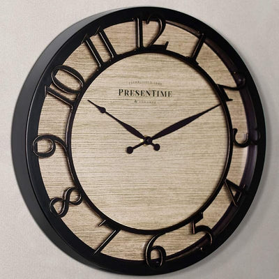 Reloj pared serie Farmhouse 13pulg bronce aceitado