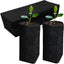 100 Pzas Bolsas Cultivo 10.2pulg Negro