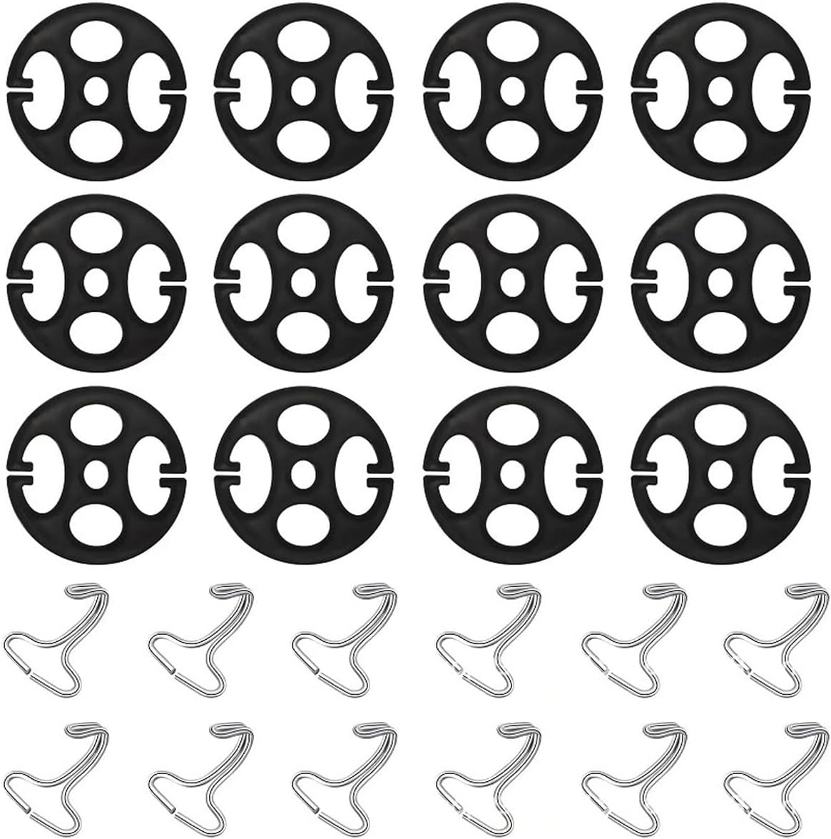 24 Pzas Fundas Asiento Auto con Ganchos Metal Antiderrap