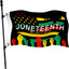 Bandera Juneteenth 3x5pies doble cara exterior
