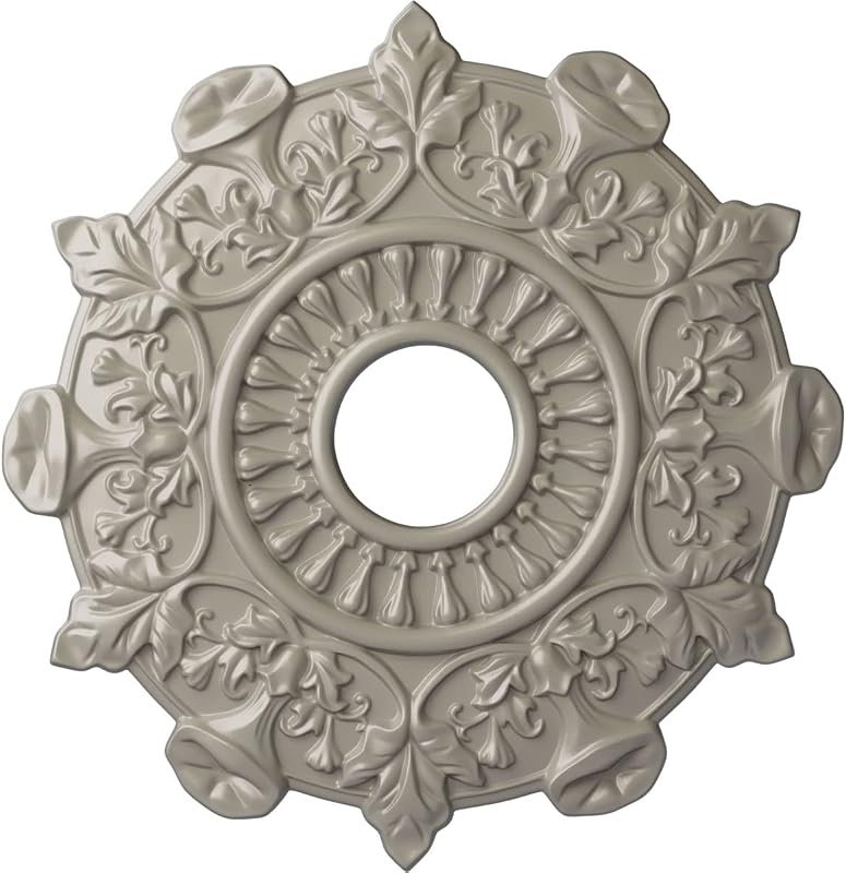 Medallón techo Preston 17.5x4x1" color blanco perla