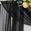 Cortina gótica transparente negra 29x20ft para bodas
