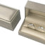 Caja anillos dobles piel sintética regalo boda