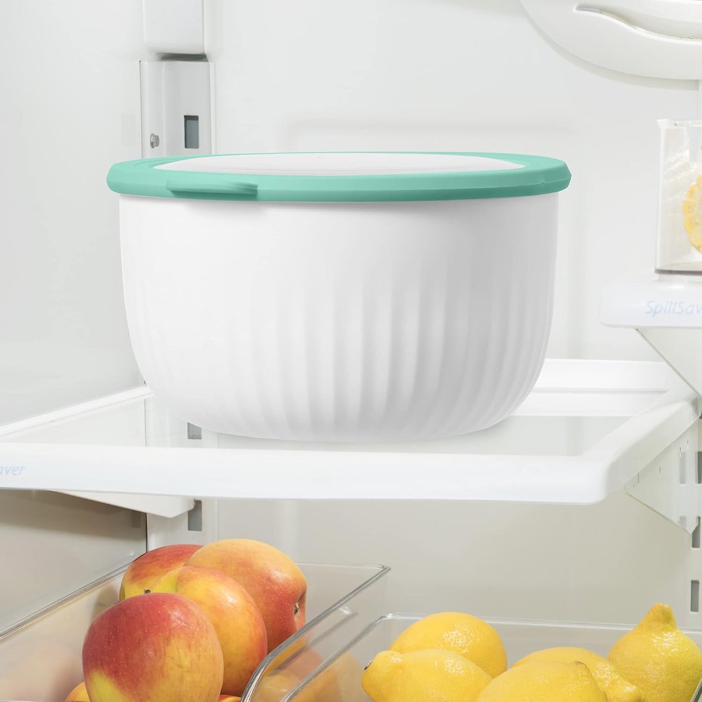 Tazón plástico 4qt con tapa transparente microondas