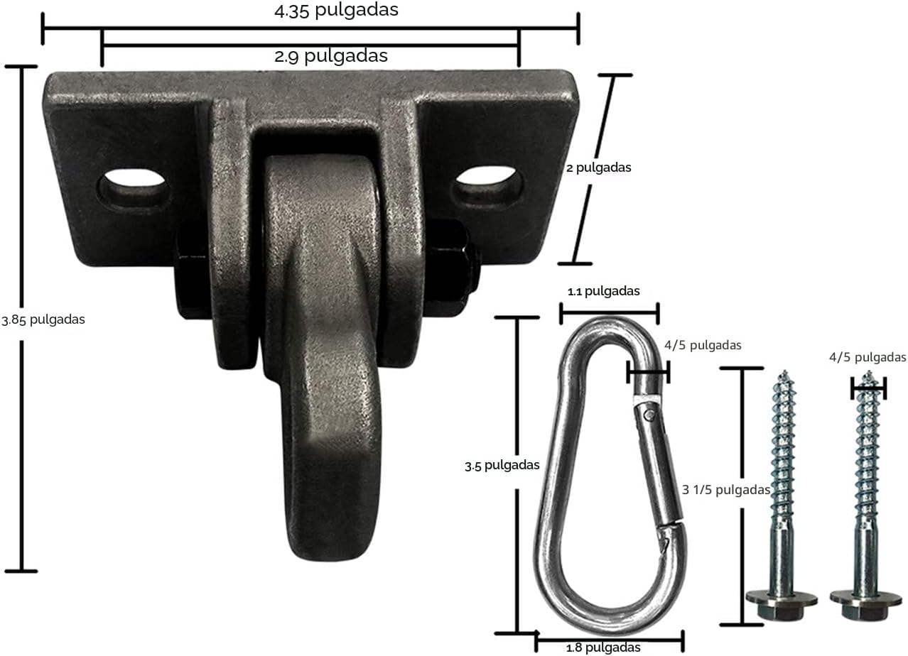Ganchos resistentes para columpios metal 5000lb