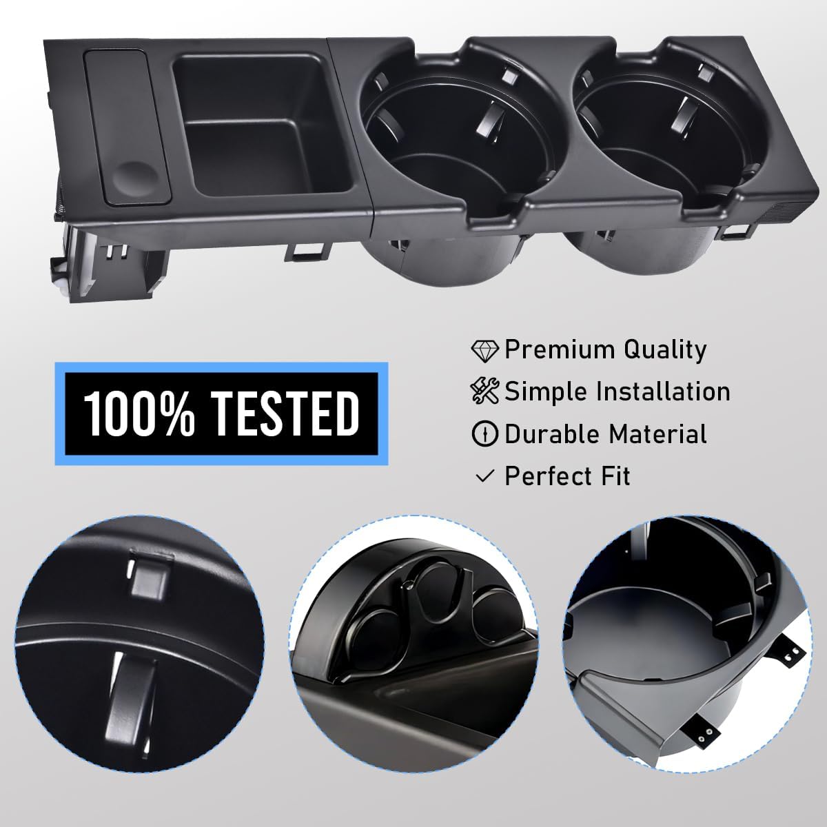 Soporte vasos consola BMW E46 3 Series 1998-06 plástico