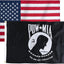 Bandera EE.UU. y Pow Mia 3x5ft doble cara resistente