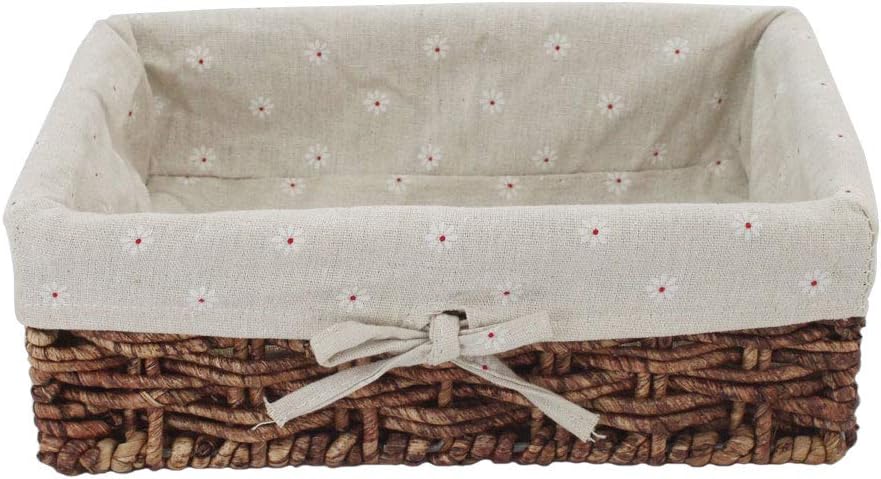 Cesta almacenamiento hojas maíz natural artesanía