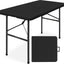 Mesa plegable plástico 4ft interiores exteriores negro