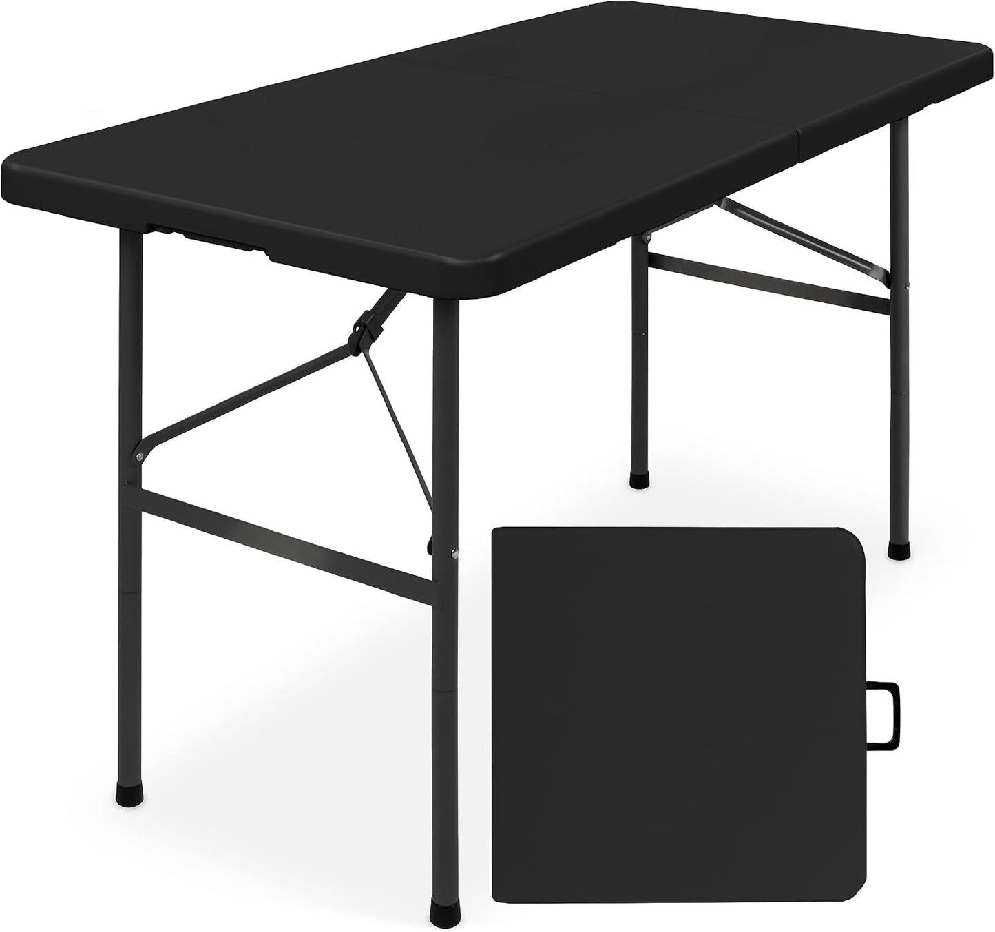 Mesa plegable plástico 4ft interiores exteriores negro